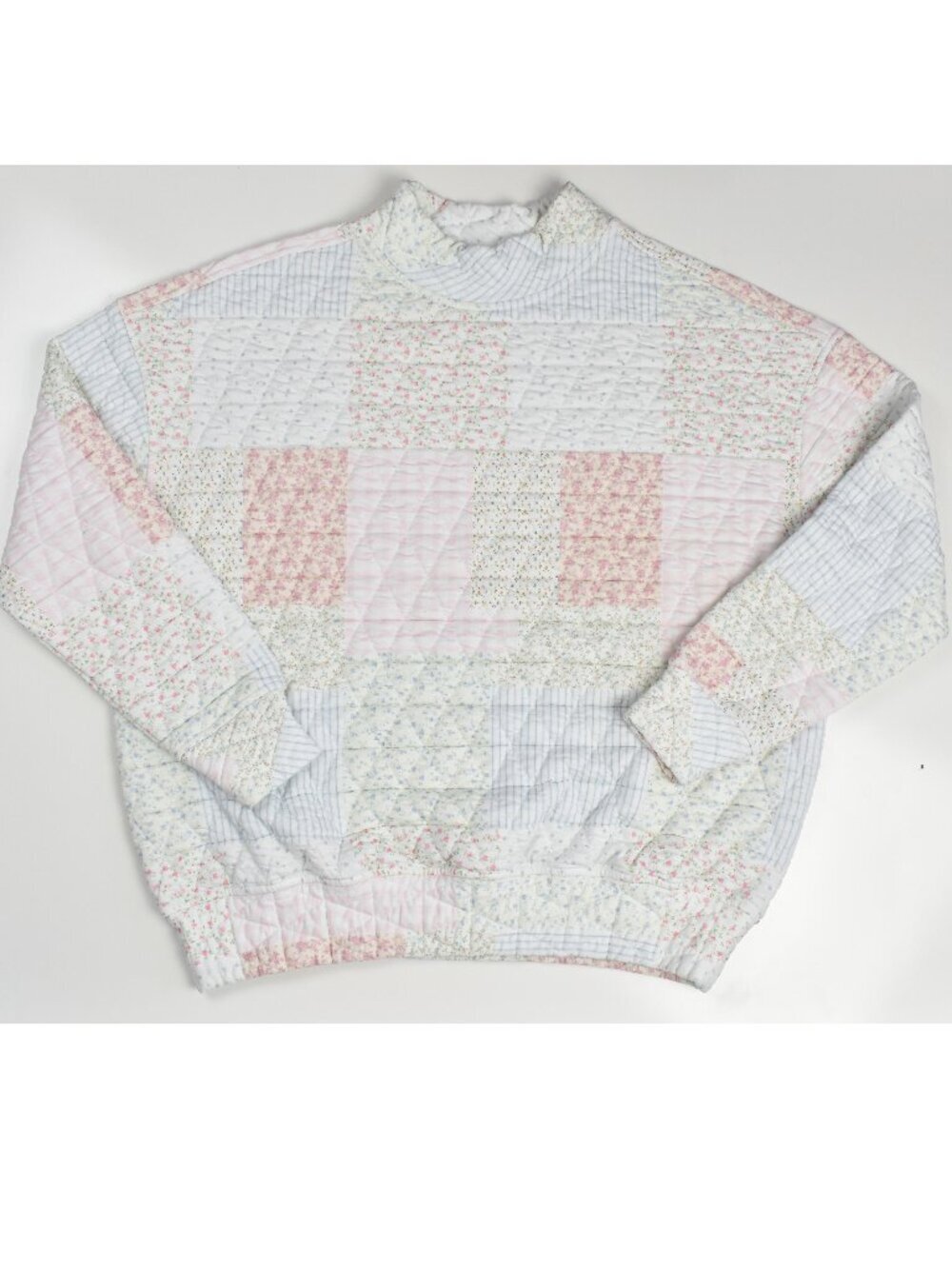 Sunset Coconut Patchwork Quilted Floral Sweatshirt and Sweatpants - XS - Picture 7 of 12